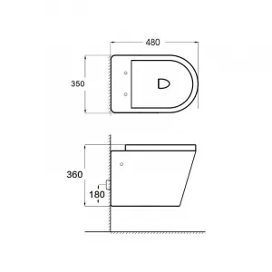 Závesný bidet MEXEN RICO biely