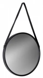 Kapitánske okrúhle zrkadlo na popruhu Mirage 60 cm čierne