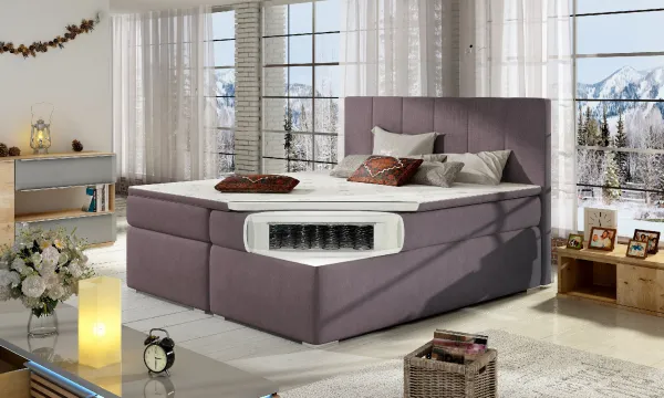 ArtElta Manželská posteľ BOLERO Boxspring | 140 x 200 cm Bolero rozmer: 140x200 cm, Bolero farba: Soft 11