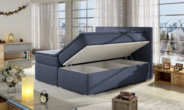 ArtElta Manželská posteľ BOLERO Boxspring | 140 x 200 cm Bolero rozmer: 140x200 cm, Bolero farba: Soft 11