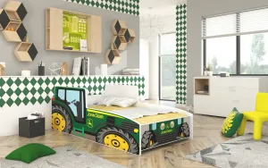 ArtAdrk Detská auto posteľ TRACTOR Farba: Žltá, Prevedenie: 80 x 160 cm