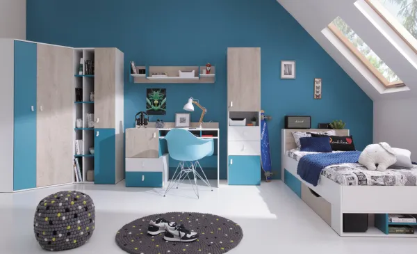 Meblar  Regál PLANET PL6 Farba: Biela