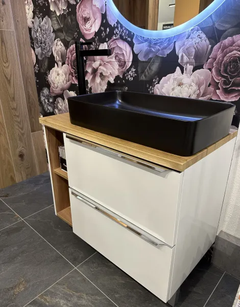 ArtCom Keramické umývadlo UM-6275 SLIM 2 |  čierna 60 cm