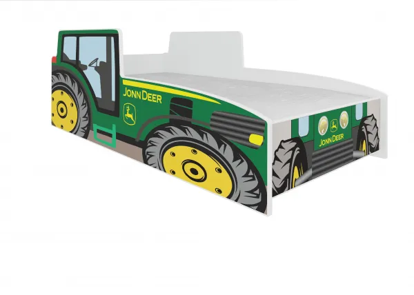 ArtAdrk Detská auto posteľ TRACTOR Farba: Žltá, Prevedenie: 80 x 160 cm