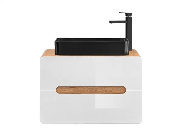 ArtCom Keramické umývadlo UM-6275 SLIM 2 |  čierna 60 cm