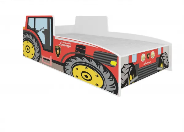 ArtAdrk Detská auto posteľ TRACTOR Farba: Žltá, Prevedenie: 80 x 160 cm