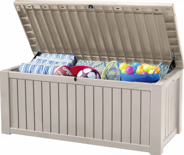 KETER Úložný box WOODROCK 570L | krémová