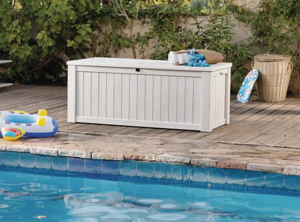 KETER Úložný box WOODROCK 570L | krémová