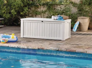 KETER Úložný box WOODROCK 570L | krémová