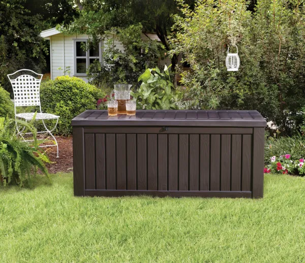 Zahradný úložný box Keter Rockwood 570 l hnedý