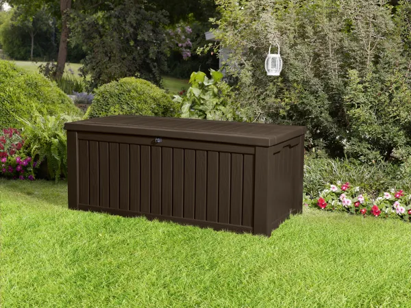 Zahradný úložný box Keter Rockwood 570 l hnedý