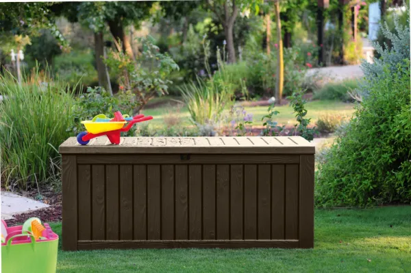 Zahradný úložný box Keter Rockwood 570 l hnedý