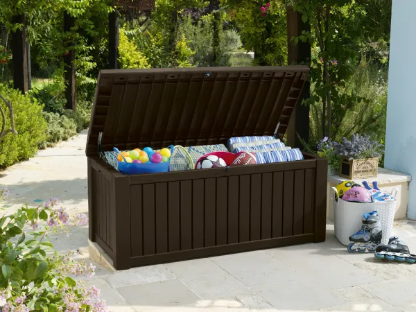 Zahradný úložný box Keter Rockwood 570 l hnedý