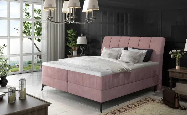 ArtElta Manželská posteľ ADERITO Boxspring | 140 x 200 cm Farba: Kronos 29/Kronos 29