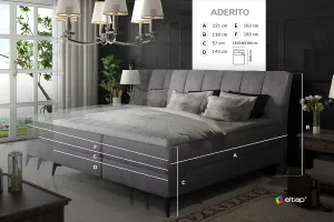 ArtElta Manželská posteľ ADERITO Boxspring | 140 x 200 cm Farba: Kronos 29/Kronos 29