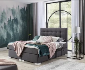 ArtElta Manželská posteľ INEZ Boxspring | 140 x 200 cm Farba: Soft 17