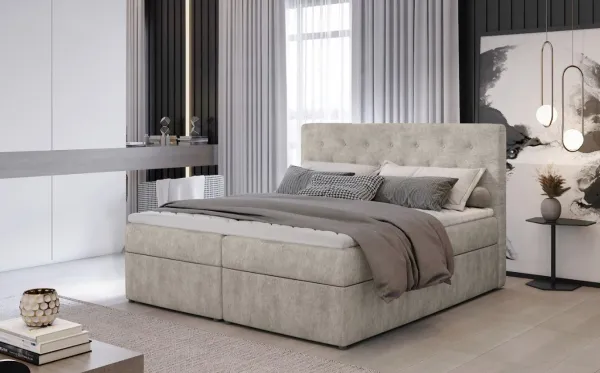 ArtElta Manželská posteľ LOREE Boxspring | 140 x 200 cm Farba: Monolith 48