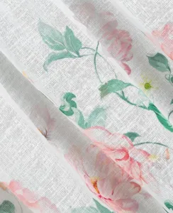 ArtFir Záclona ASTEJA P | ružové kvety 150 x 60 cm