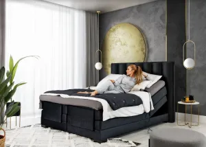ArtElta Manželská posteľ VEROS Boxspring | elektrická polohovateľná 140 x 200 cm Farba: Poco 04