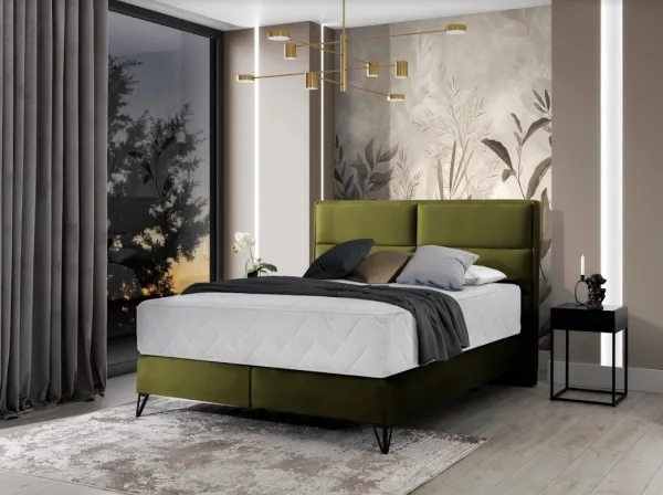 ArtElta Manželská posteľ SAFIRO Boxspring | 140 x 200 cm Farba: Nube 20 