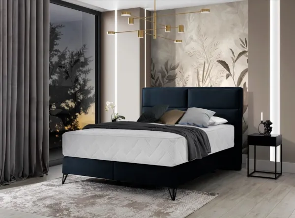 ArtElta Manželská posteľ SAFIRO Boxspring | 160 x 200 cm Farba: Nube 33
