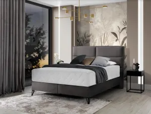 ArtElta Manželská posteľ SAFIRO Boxspring | 160 x 200 cm Farba: Nube 33