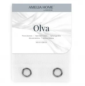 ArtFlhf Tieniaci záves OLVA EYELETS K | biela 140 x 250 cm