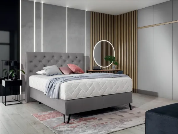 ArtElta Manželská posteľ CORTINA Boxspring | 140 x 200 cm Farba: Nube 22