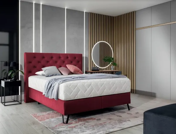 ArtElta Manželská posteľ CORTINA Boxspring | 140 x 200 cm Farba: Nube 22