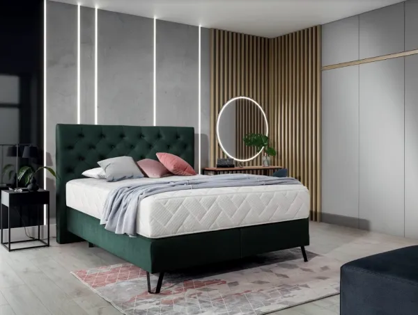 ArtElta Manželská posteľ CORTINA Boxspring | 140 x 200 cm Farba: Nube 22