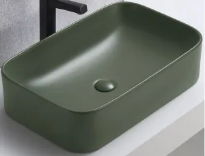 ArtCom Keramické umývadlo KAMA MFG-60 | zelená 60 cm
