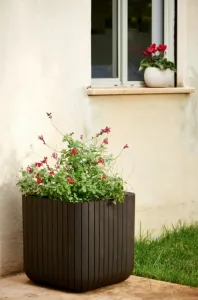 KETER Kvetináč BRICK PLANTER SM | hnedá