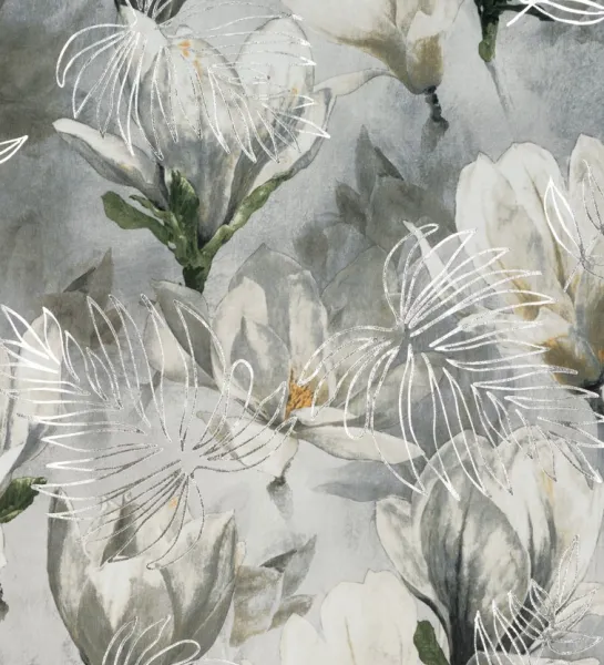 ArtFir Tieniaci záves SANDY P | kvety 140 x 300 cm