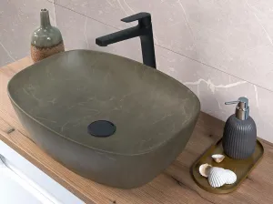 ArtCom Keramické umývadlo ANNA MY1 | sivozelená 50 cm