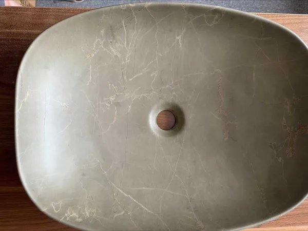 ArtCom Keramické umývadlo ANNA MY1 | sivozelená 50 cm