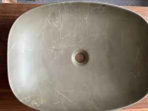ArtCom Keramické umývadlo ANNA MY1 | sivozelená 50 cm