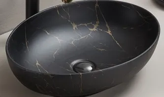 ArtCom Keramické umývadlo MONA MB12 | čierna 52 cm