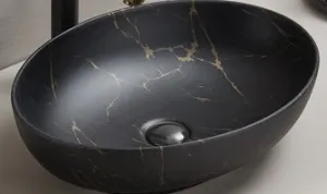 ArtCom Keramické umývadlo MONA MB12 | čierna 52 cm