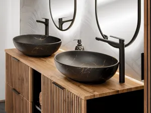 ArtCom Keramické umývadlo MONA MB12 | čierna 52 cm