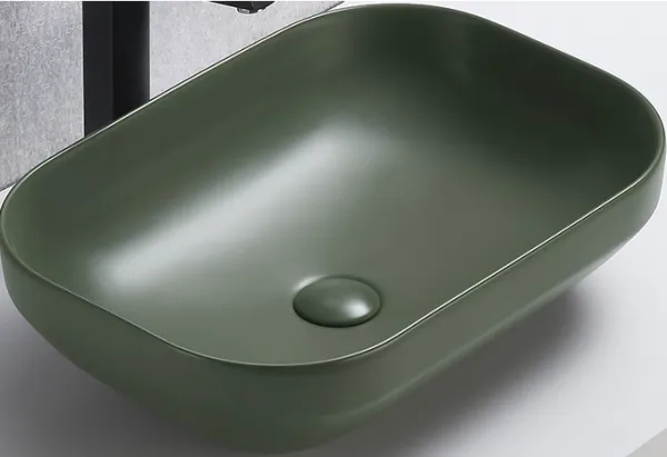 ArtCom Keramické umývadlo NELI MFG | zelená 50 cm