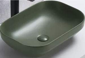 ArtCom Keramické umývadlo NELI MFG | zelená 50 cm