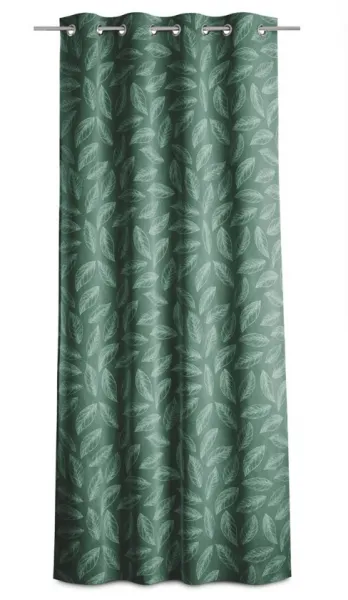 Záves AmeliaHome Calm s priechodkami 140x250 zelený