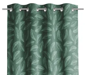 Záves AmeliaHome Calm s priechodkami 140x250 zelený
