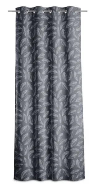 Záves AmeliaHome Calm s priechodkami 140x250 sivý