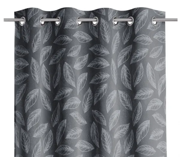Záves AmeliaHome Calm s priechodkami 140x250 sivý