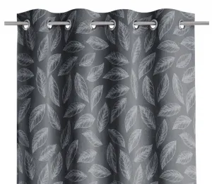 Záves AmeliaHome Calm s priechodkami 140x250 sivý