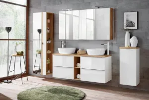 ArtCom Vysoká skrinka do kúpeľne CAPRI White 800