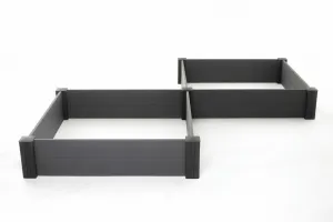 KETER Vyvýšený záhon PANORAMA MODULAR (2 ks) | sivá