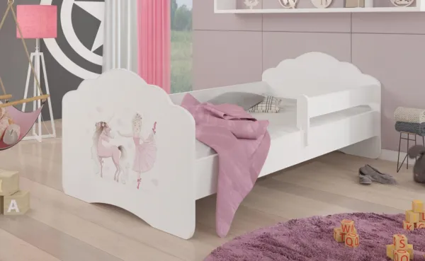 ArtAdrk Detská posteľ CASIMO | so zábranou Prevedenie: Mačička