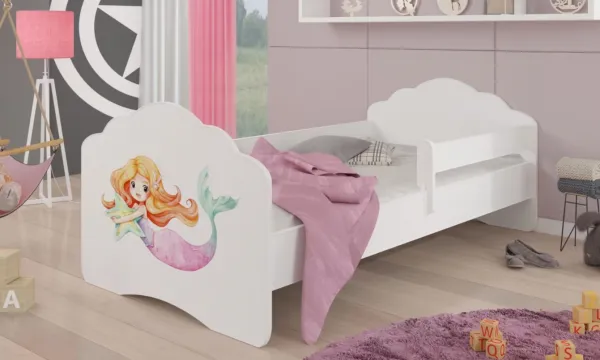 ArtAdrk Detská posteľ CASIMO | so zábranou Prevedenie: Mačička
